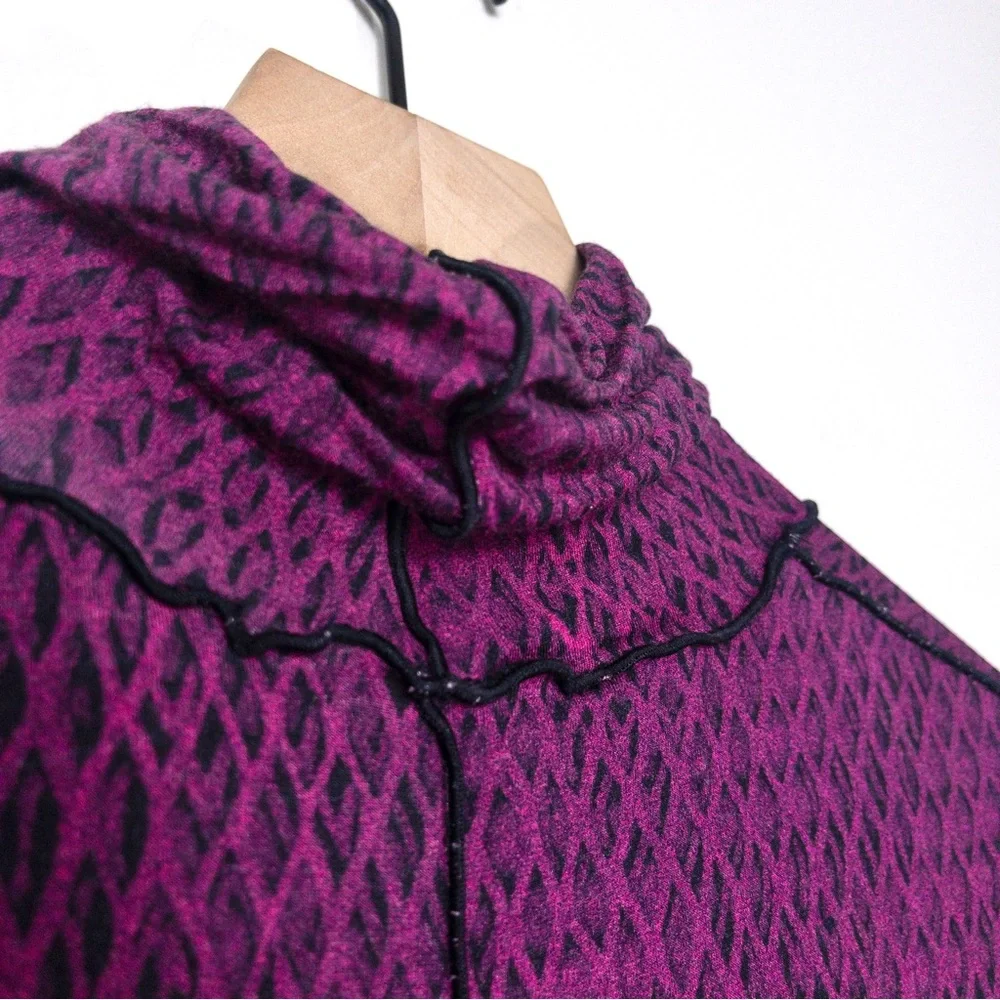 Proenza Schouler White Label Marble Mesh Turtleneck Midi Dress M Jersey Stretch - Picture 7 of 11